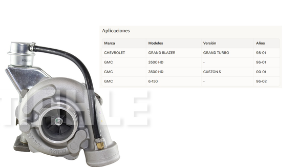 Imagen de TURBO MOTOR 6.07TCA SPRINT SILVERADO/CAMION GMC 6140/6150